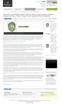 Forex Peace Army -  PR Newswire - Sound Trading Plan